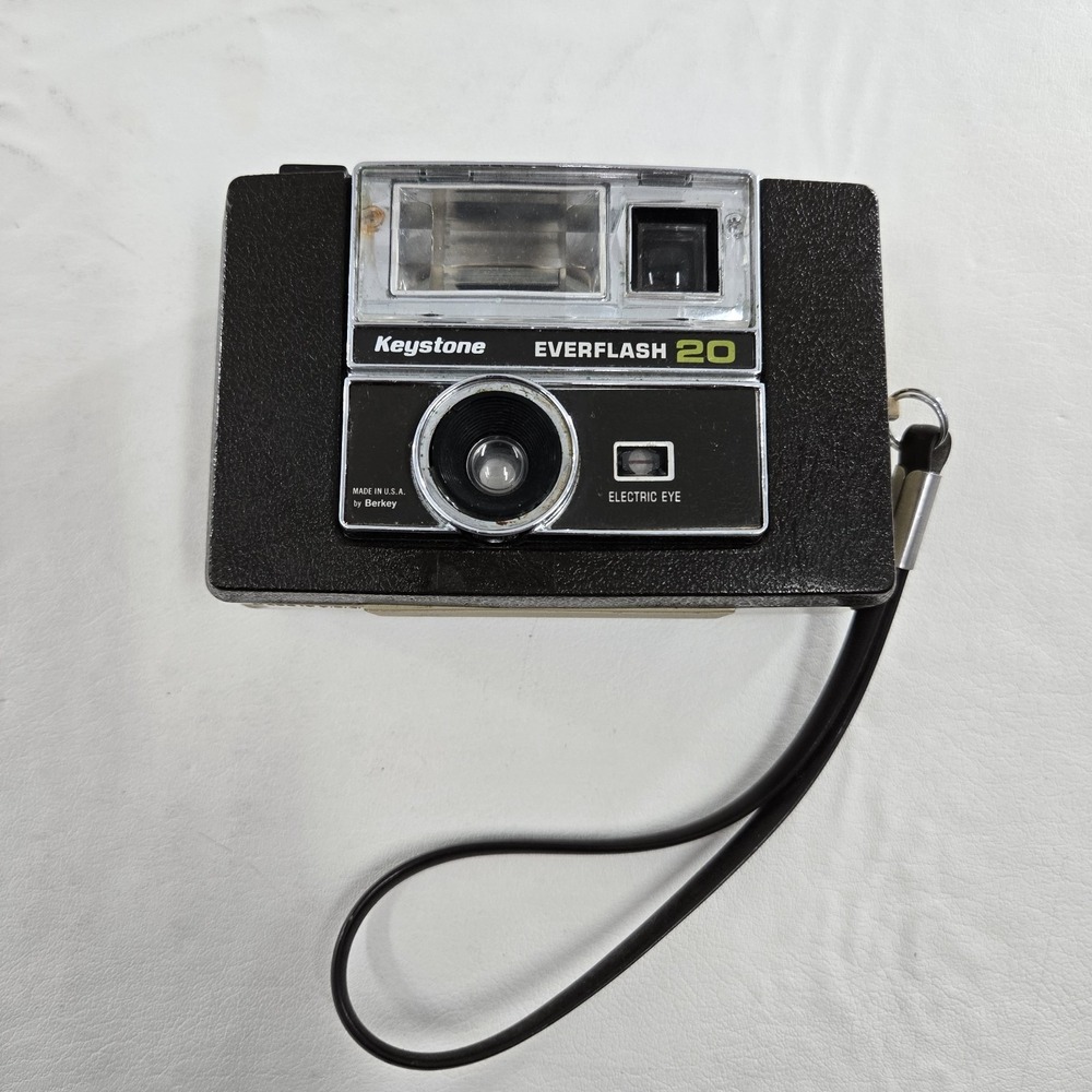 Keystone Everflash 20 Berkey Film Camera Electric Eye Untested Vintage